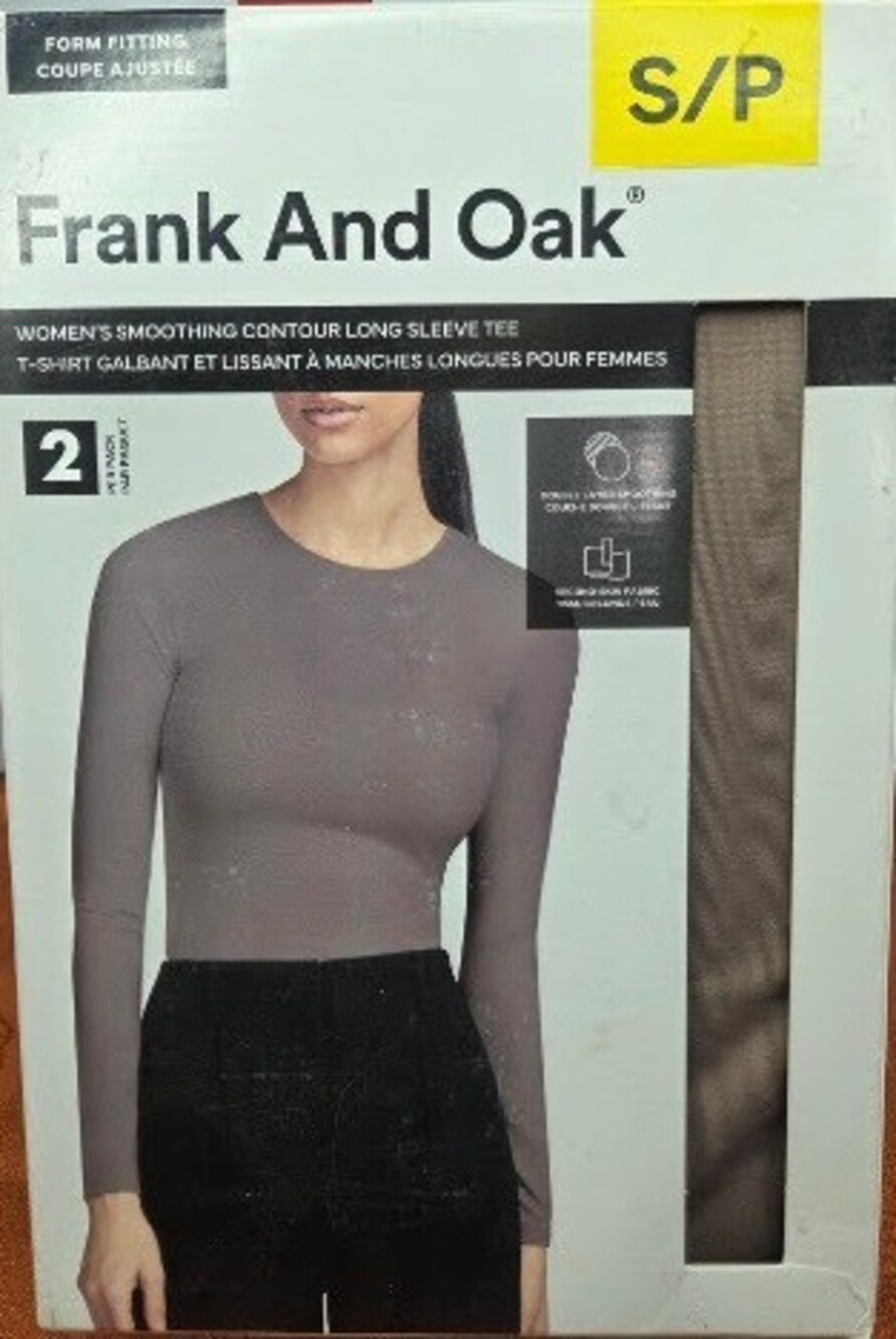 Frank And Oak Smoothing Contour Long Sleeve Tee Women 2-Pack S
